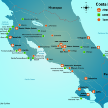 Costa Rica Map